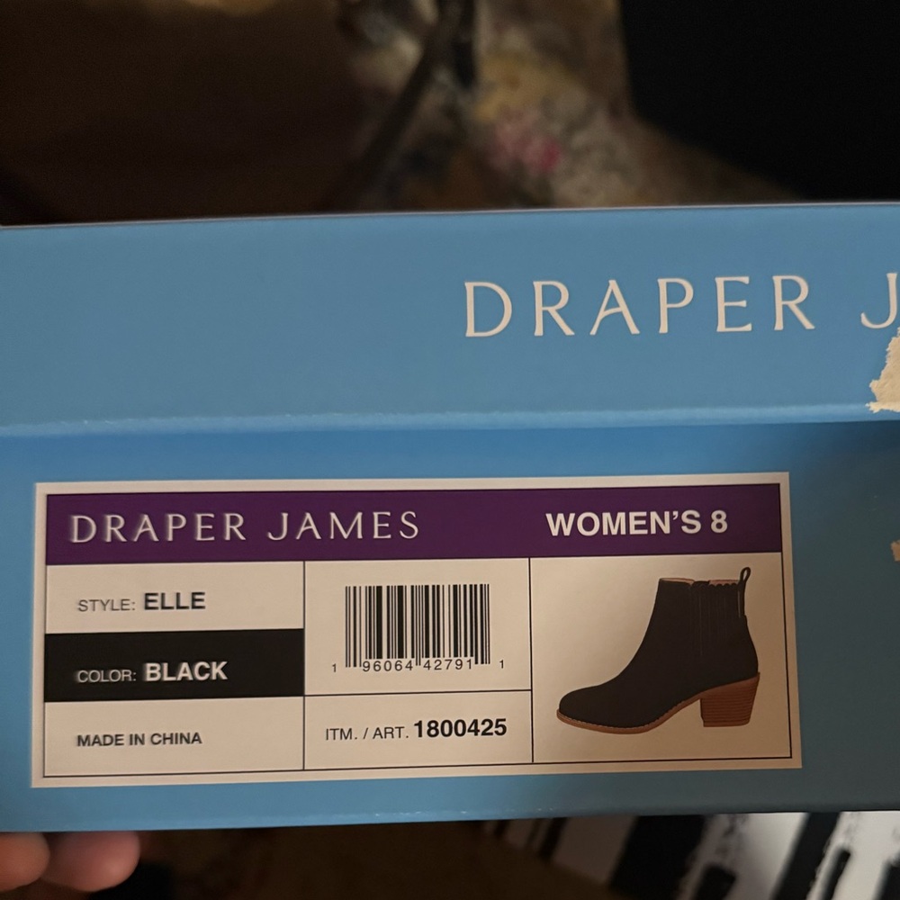 Draper James Black Elle Ankle Boots - Picture 4 of 4